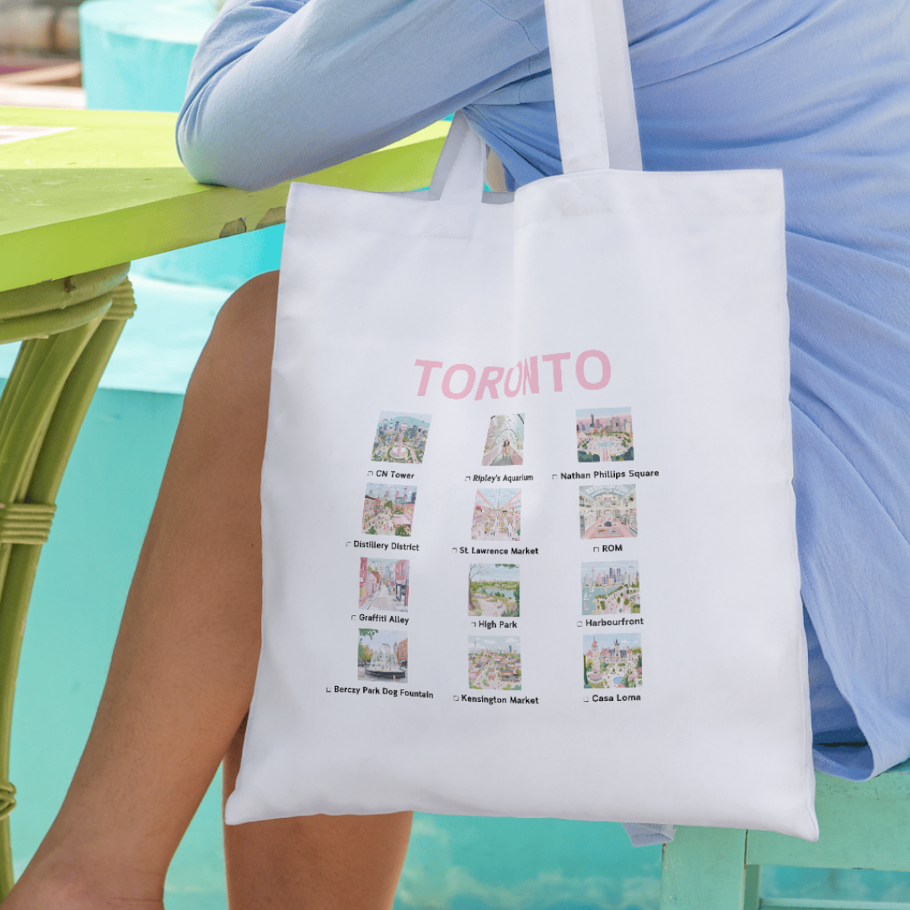 Toronto: The Checklist Tote Bag