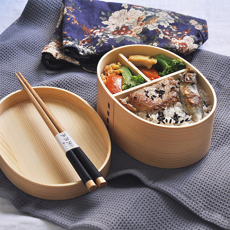 Rustic Wood Bento Box