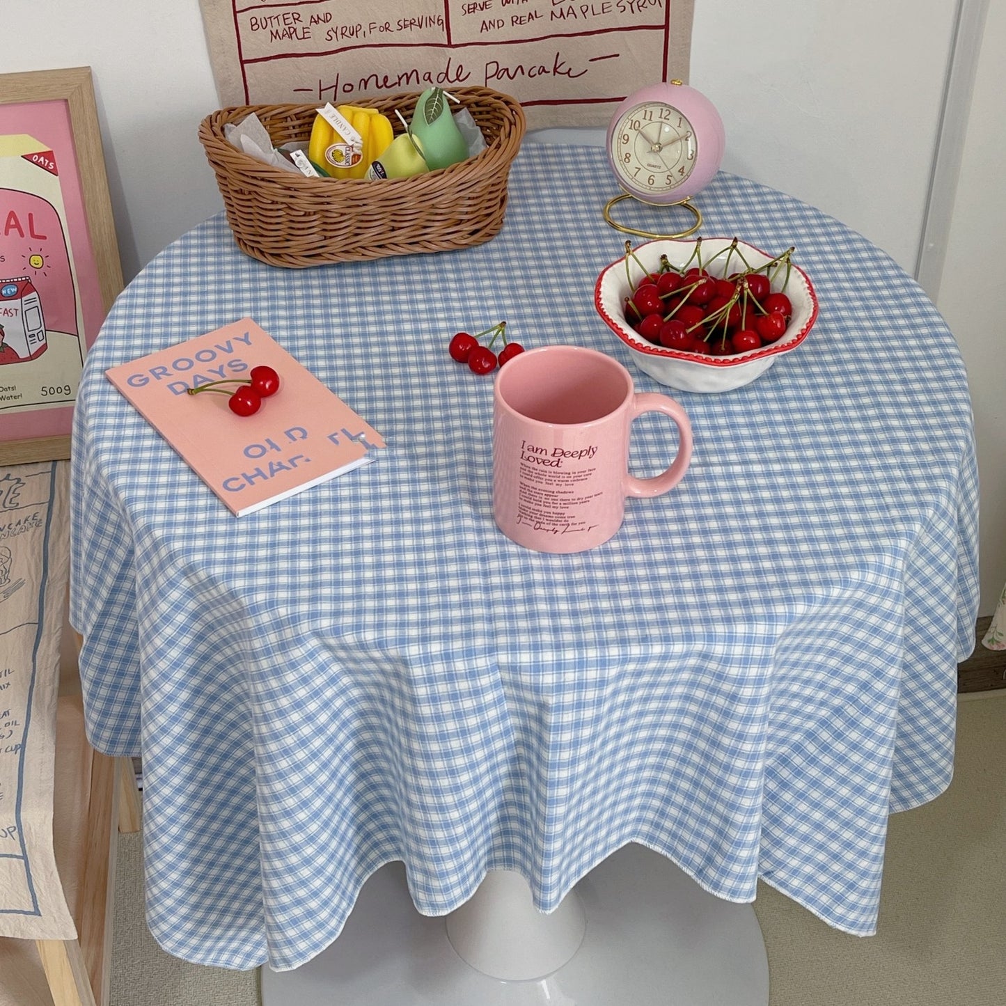 Countryside Checkered Picnic Tablecloth