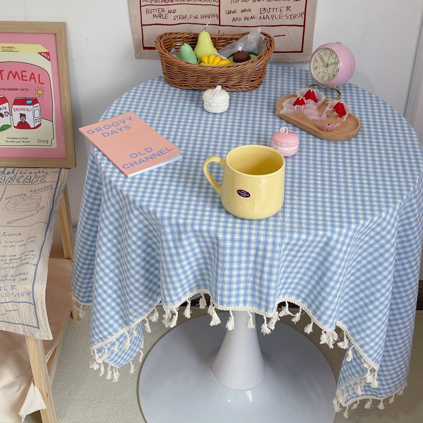 Countryside Checkered Picnic Tablecloth