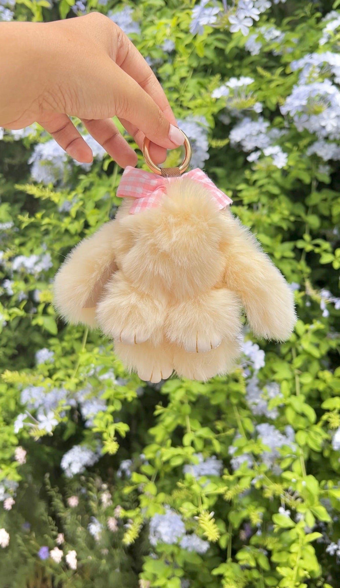 Bunny Bliss Keychain and Hair Bow Set