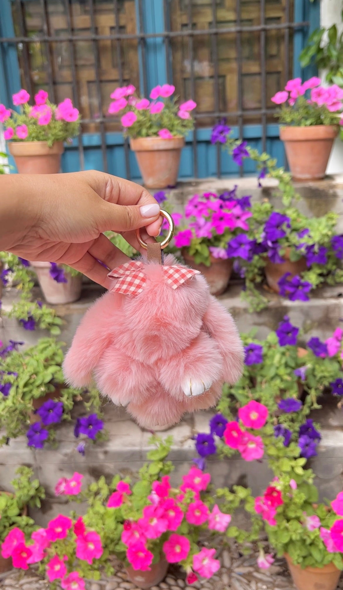 Bunny Bliss Keychain and Hair Bow Set