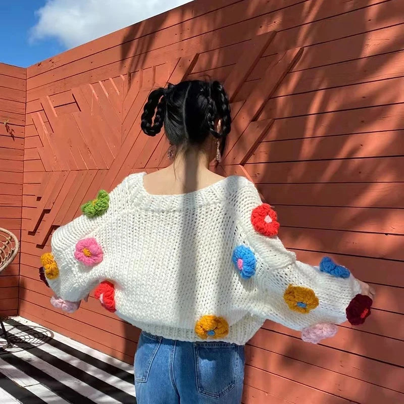 Harajuku Blossom Knit Cardi