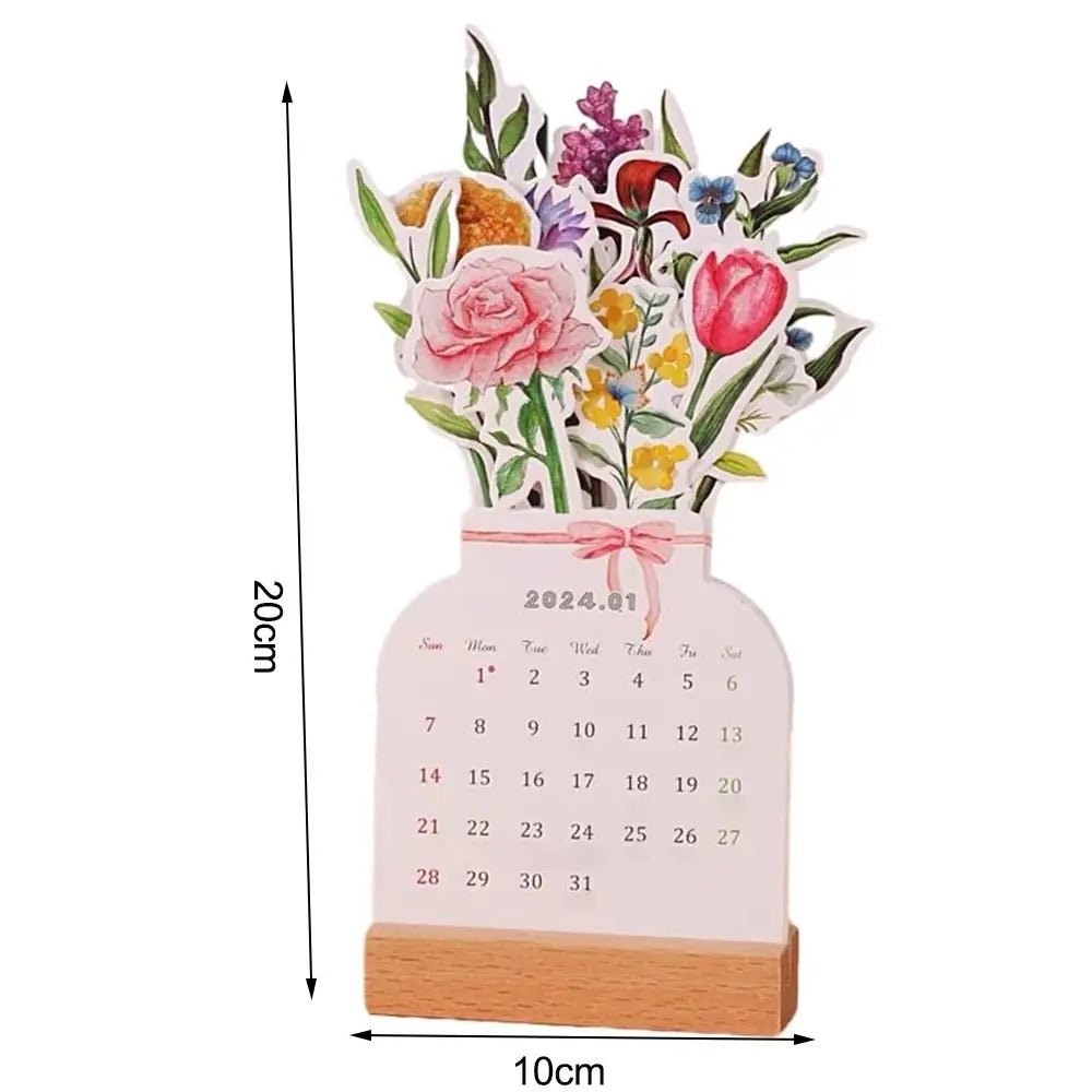 Blossom Bloom Desk Calendar - Vase of Joy