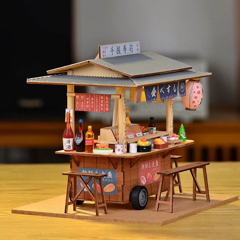 Japanese Street Food Haven Dollhouse Kit