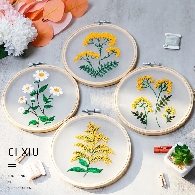 Floral Bliss DIY Embroidery Kit