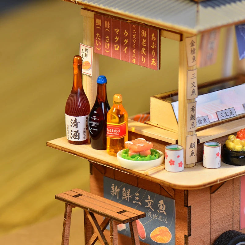 Japanese Street Food Haven Dollhouse Kit