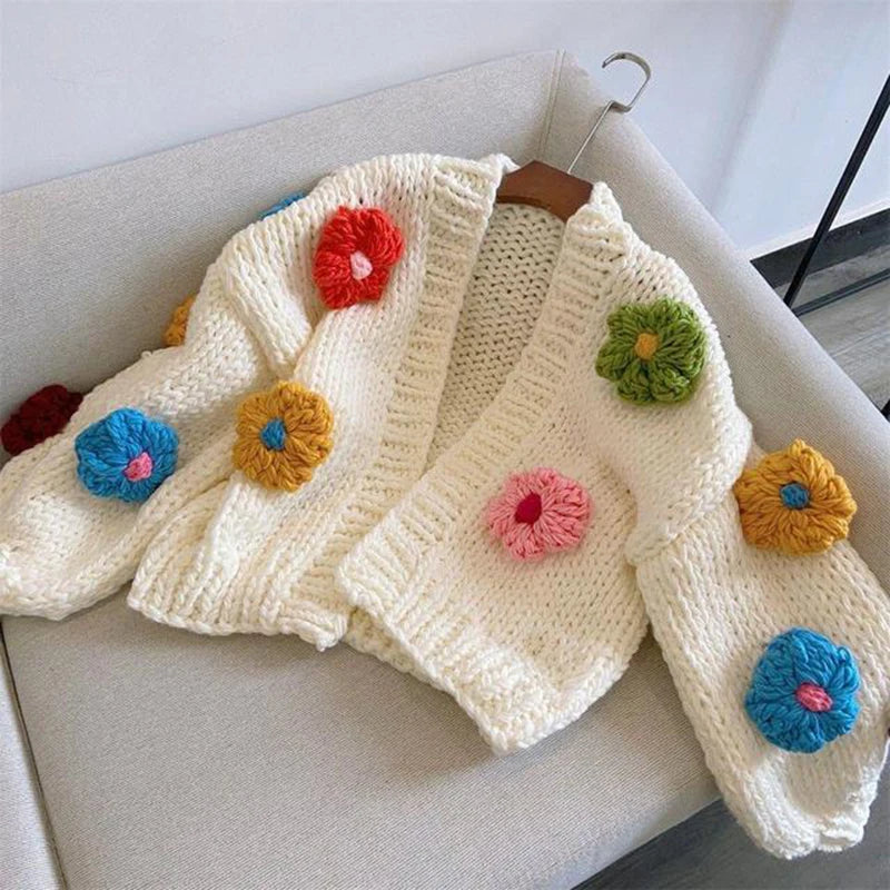 Harajuku Blossom Knit Cardi