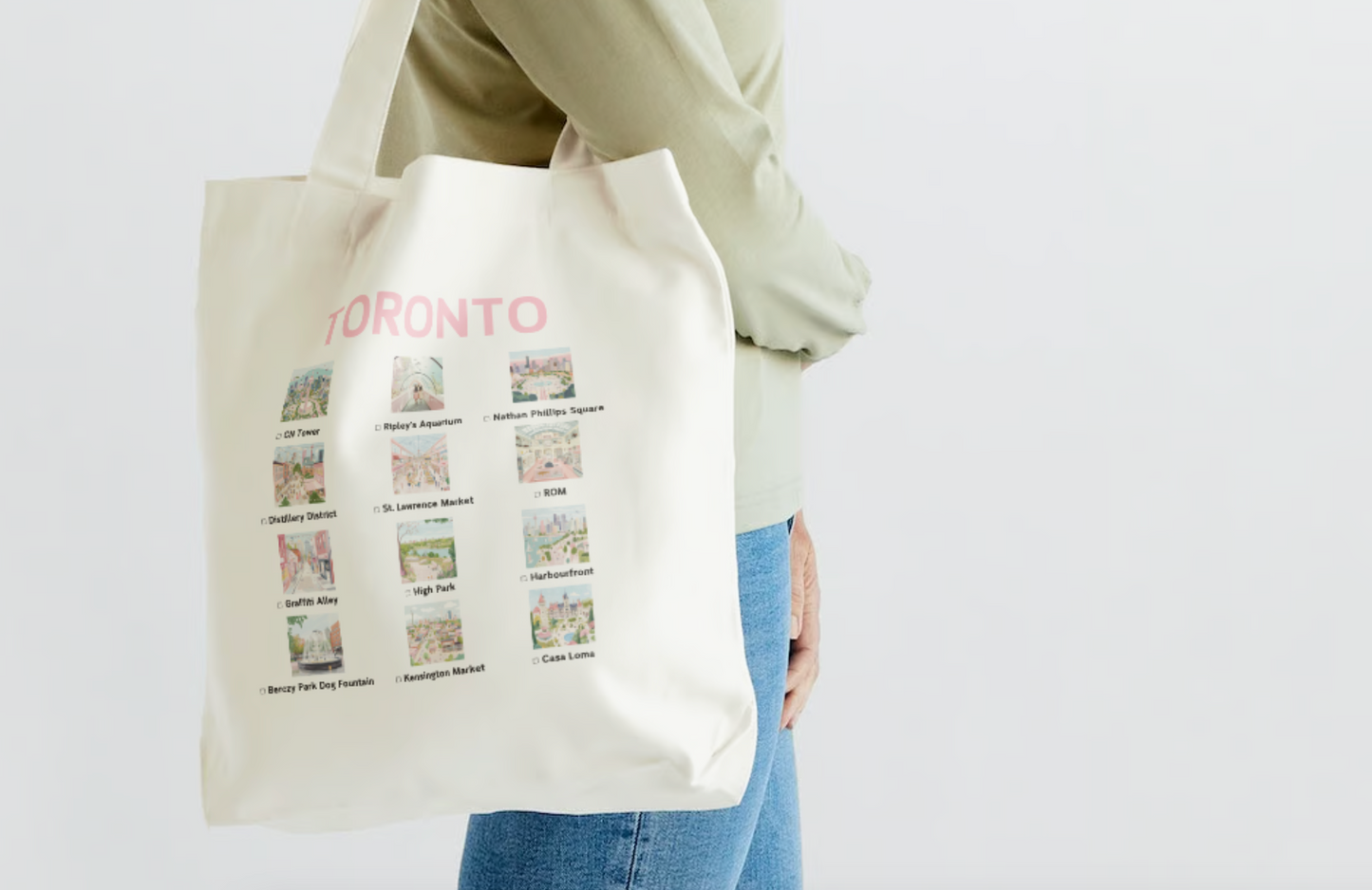 Toronto: The Checklist Tote Bag