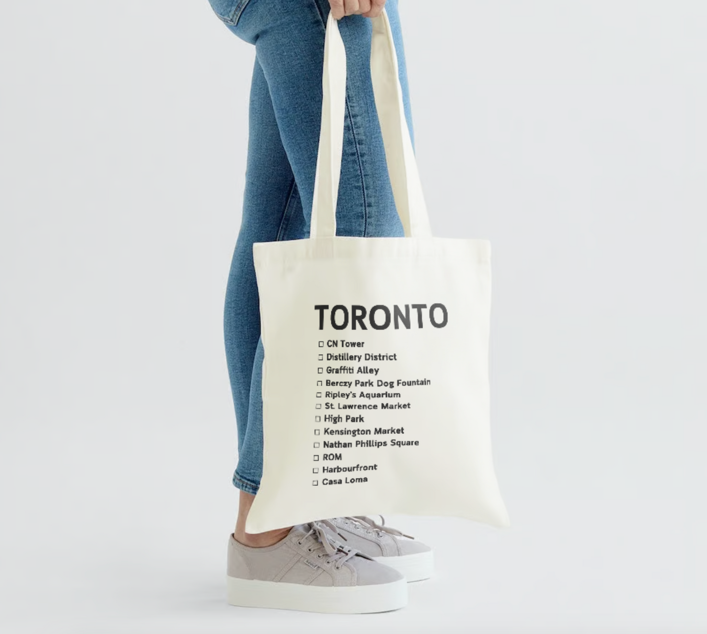 Toronto: The Checklist Tote Bag