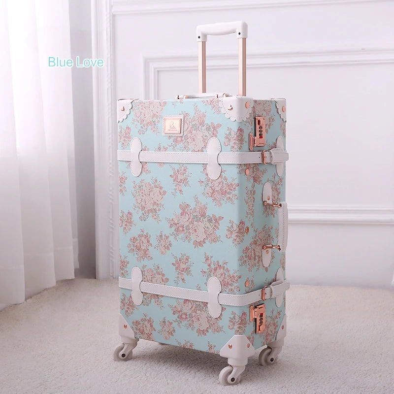 Vintage Voyage Rolling Luggage