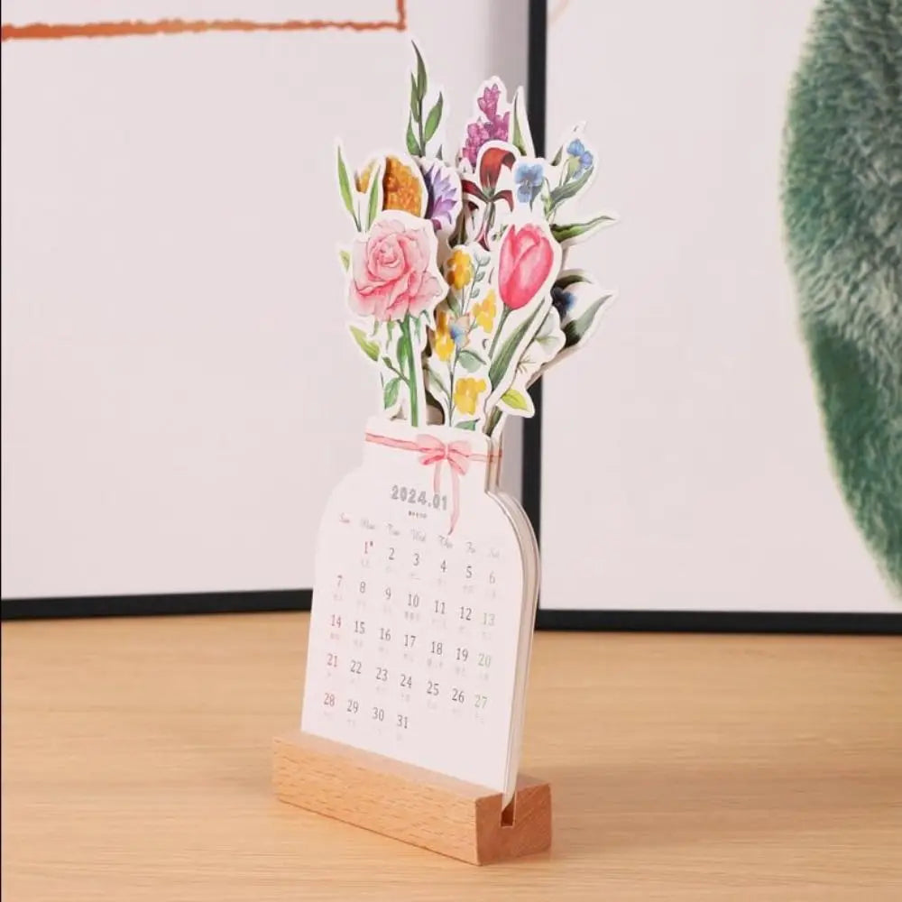 Blossom Bloom Desk Calendar - Vase of Joy