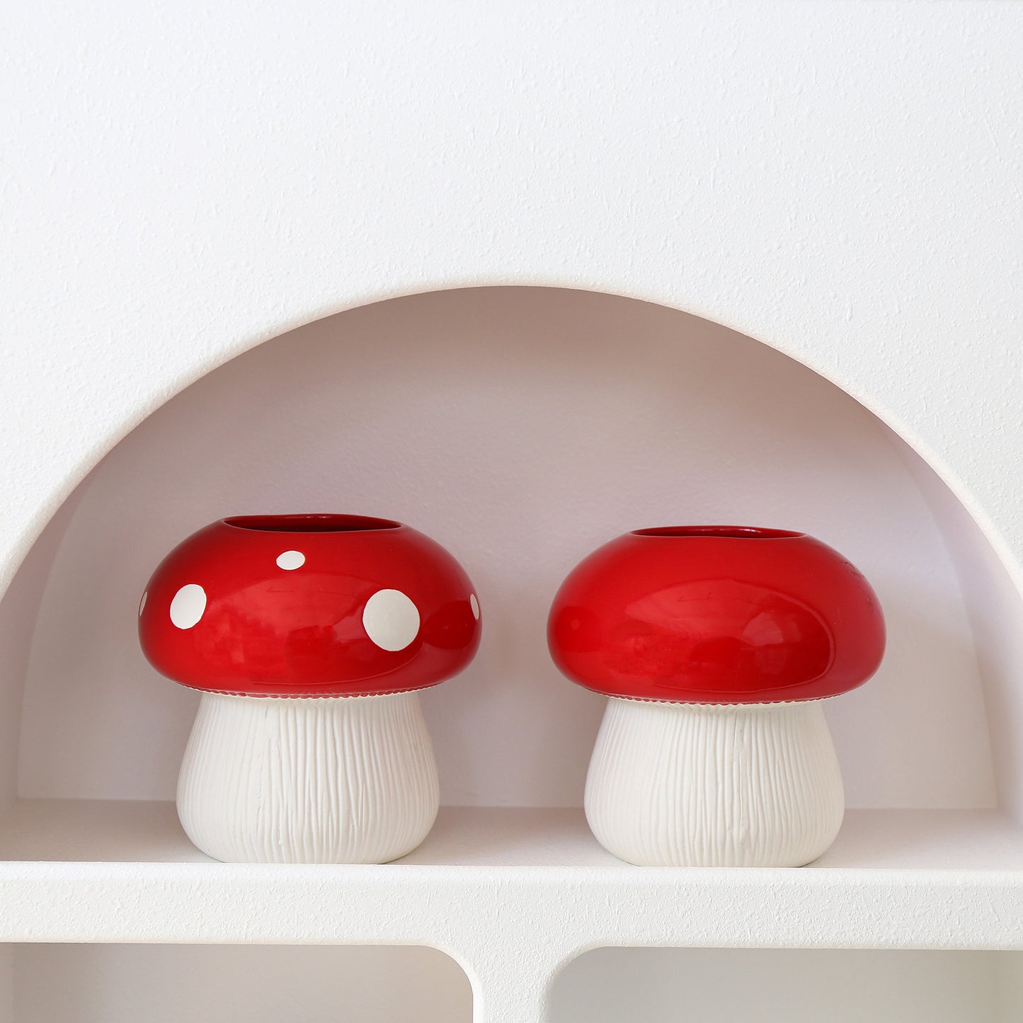 Enchanted Mushroom Ceramic Vases