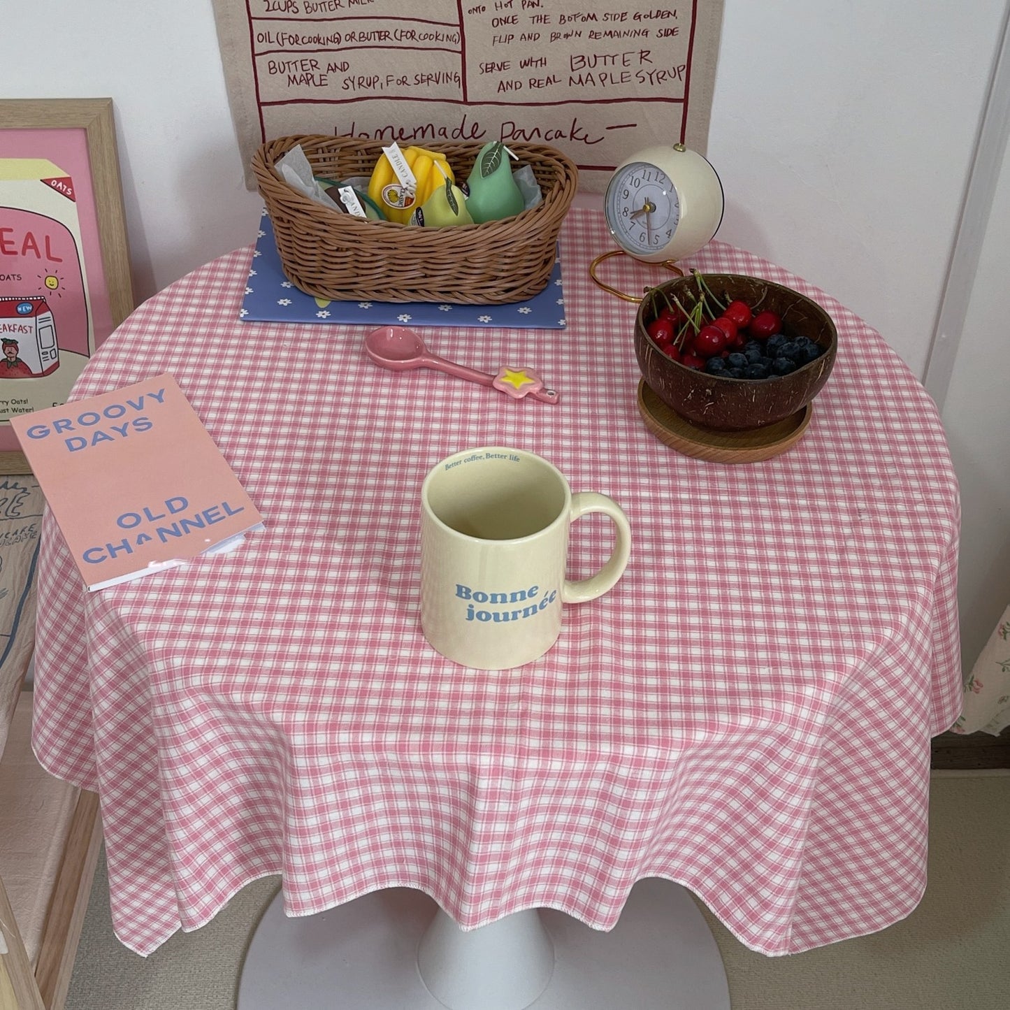 Countryside Checkered Picnic Tablecloth